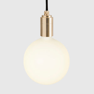Linear Triple Pendant in Brass + Sphere IV
