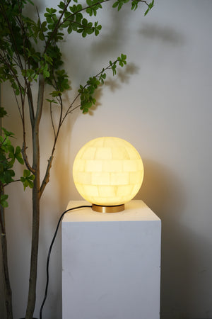 Spherical Alabaster Ball Table Lamp