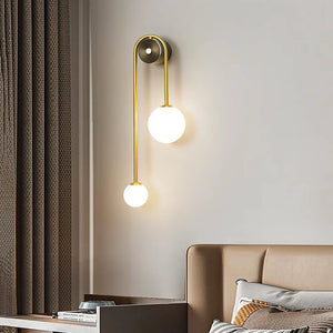 Spherical Light Luxury Wall Lamp