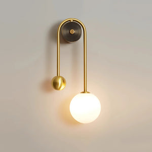 Spherical Light Luxury Wall Lamp