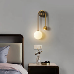 Spherical Light Luxury Wall Lamp