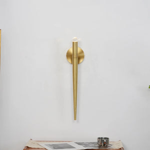 Spinal Tube Crystal Wall Sconce