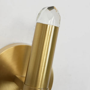 Spinal Tube Crystal Wall Sconce