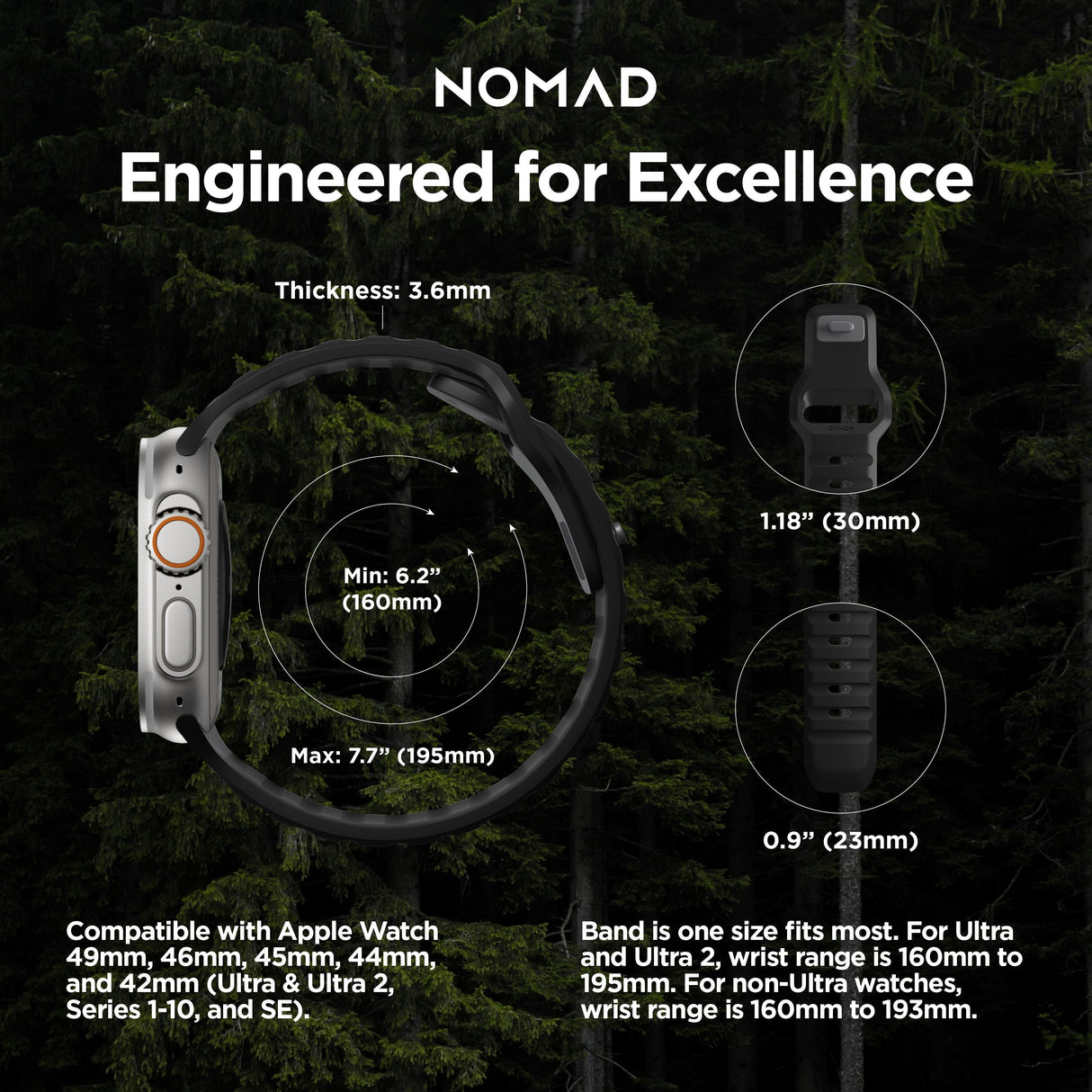 Sport Band - 46mm/49mm | Black