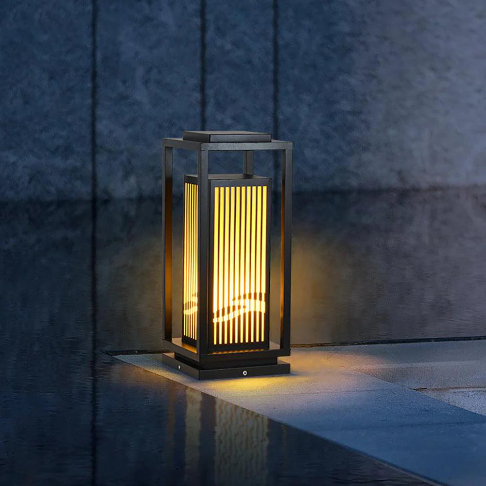 Square Modern Cage Outdoor Light