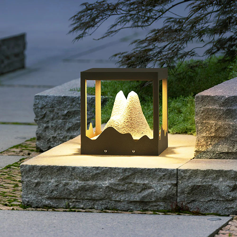 Square Modern Orif Garden Outdoor Light