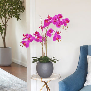 Artificial Pink Double Stem Orchid