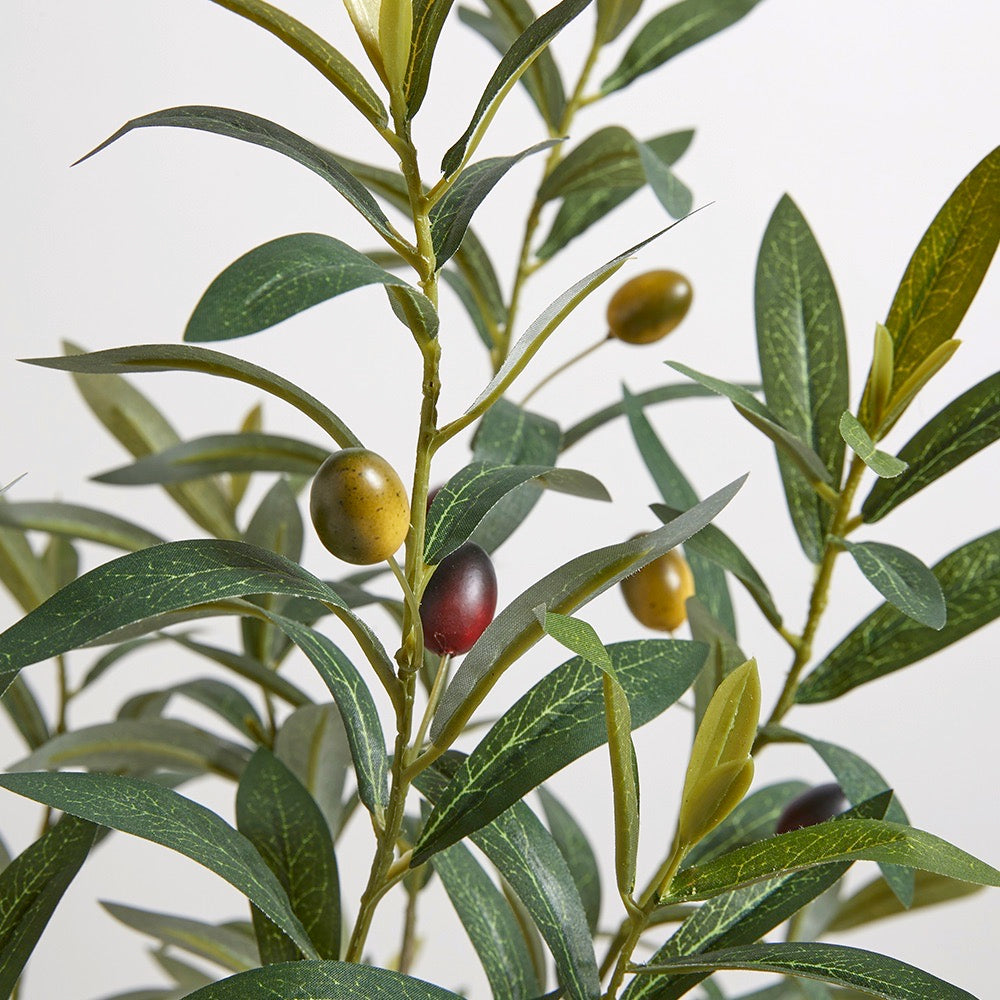 Artificial Olive Topiary Tree with Mediterranean Pot