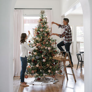 Ticking Stripe Reversible Tree Skirt