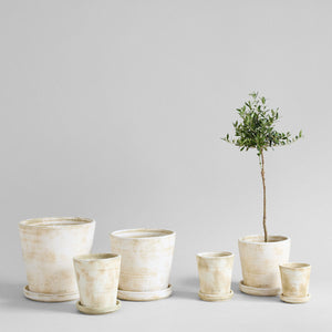 Tray for Basic Planter, White Patina