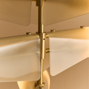 Sycamore Chandelier 3 Tiers in Dusk Pink