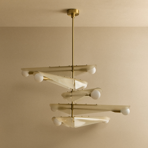 Sycamore Chandelier 5 Tiers in Dusk Pink