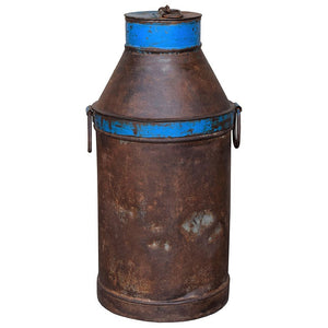 Farmhouse Style Vintage Metal Milk Can
