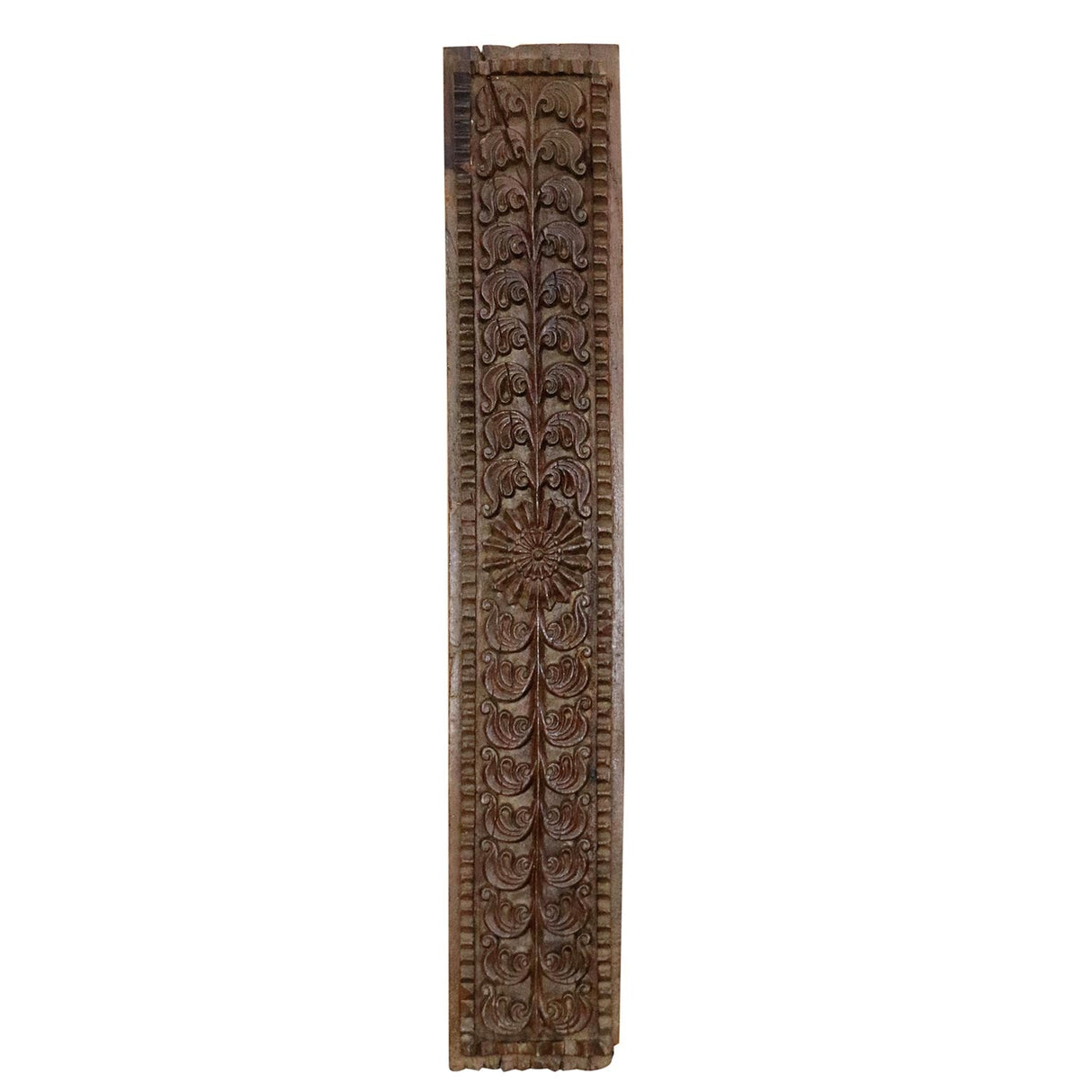 Antique Hand Carved Teak Wood Frieze Wall Art