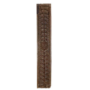 Antique Hand Carved Teak Wood Frieze Wall Art