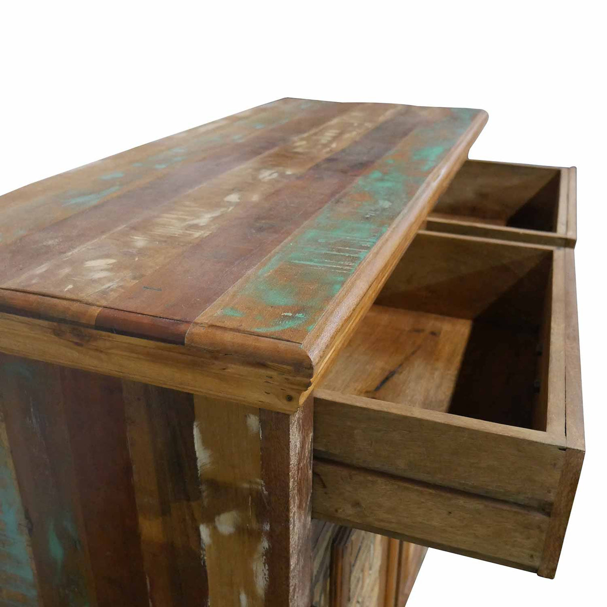 Farmhouse Style Distressed Reclaimed Wood 2-Door Cabinet