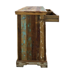 Farmhouse Style Distressed Reclaimed Wood 2-Door Cabinet
