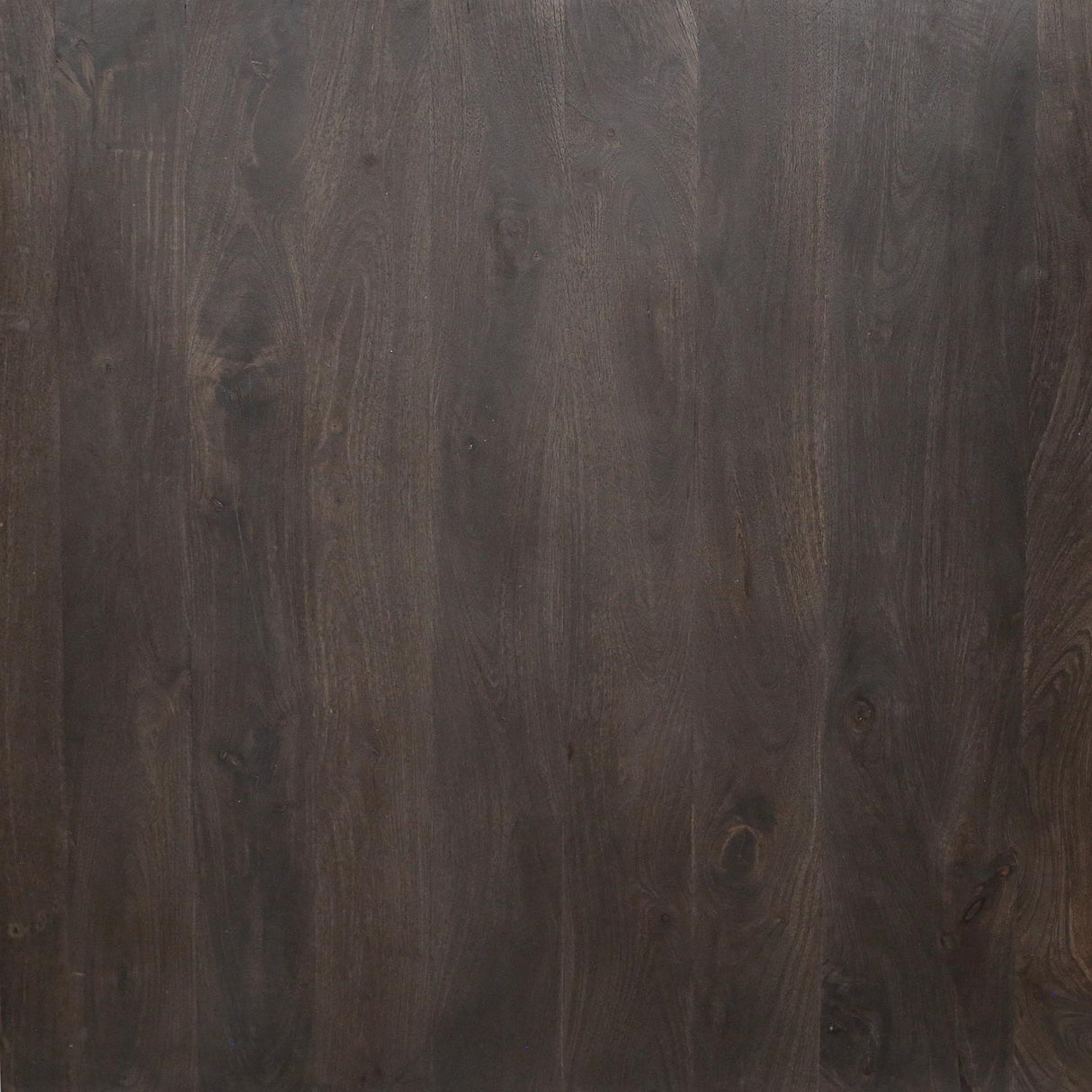 Modern Ash Gray Rib Carved Solid Wood 40" Square Coffee Table