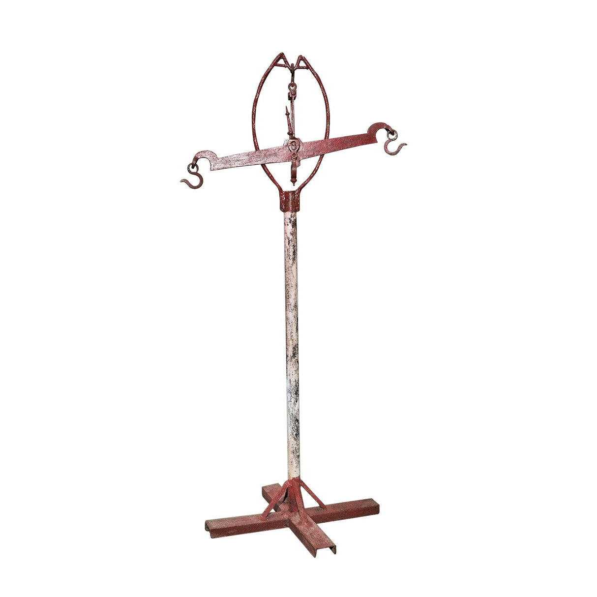 Early 1900s Antique 89" Tall Weighing Scale