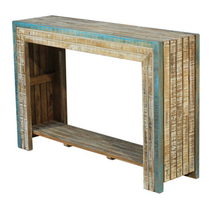 Farmhouse Style Reclaimed Wood Narrow 12" Deep Console