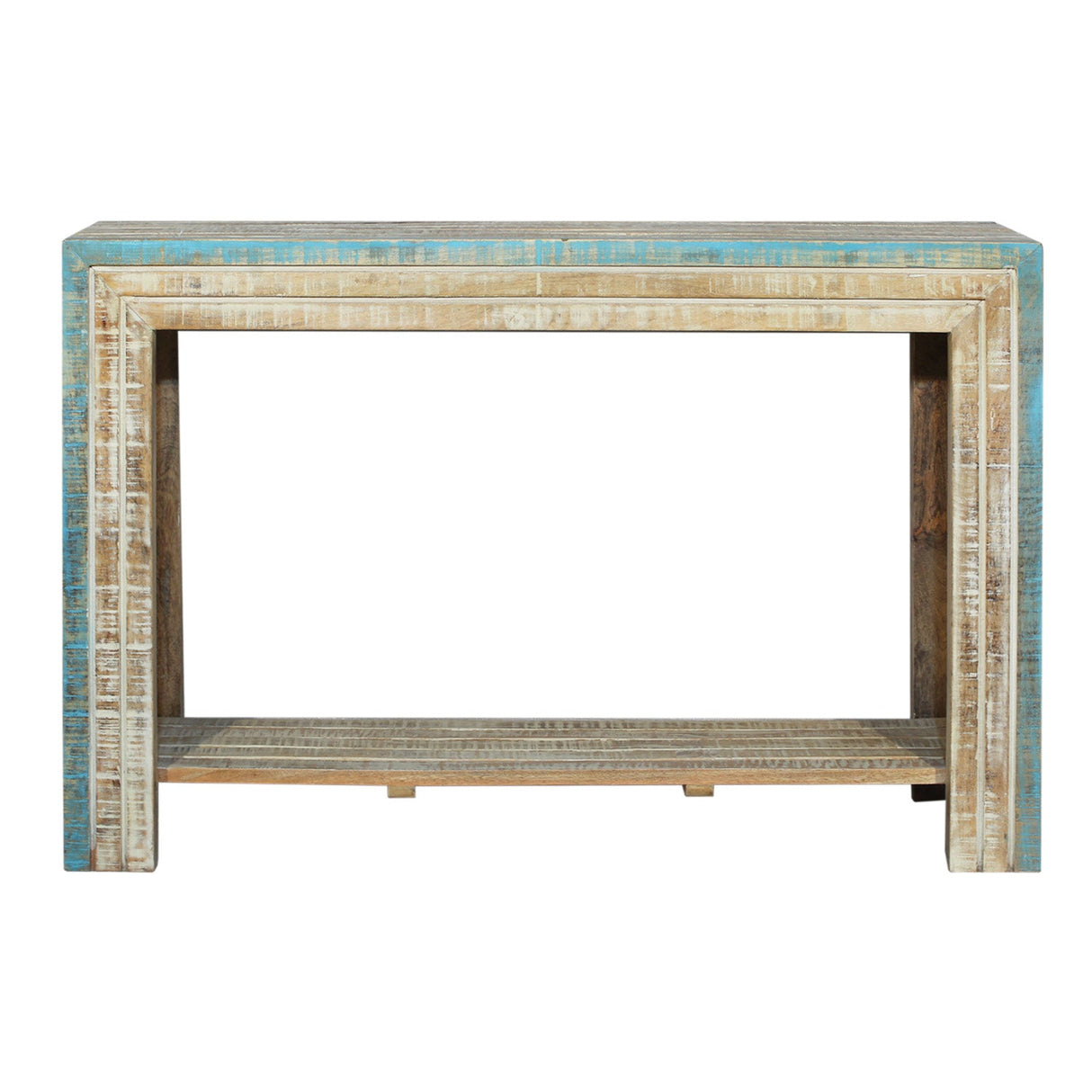 Farmhouse Style Reclaimed Wood Narrow 12" Deep Console