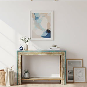 Farmhouse Style Reclaimed Wood Narrow 12" Deep Console