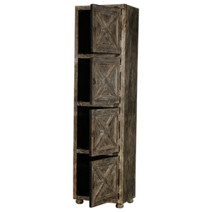 Farmhouse Style Solid Wood 79" Tall Linen Closet