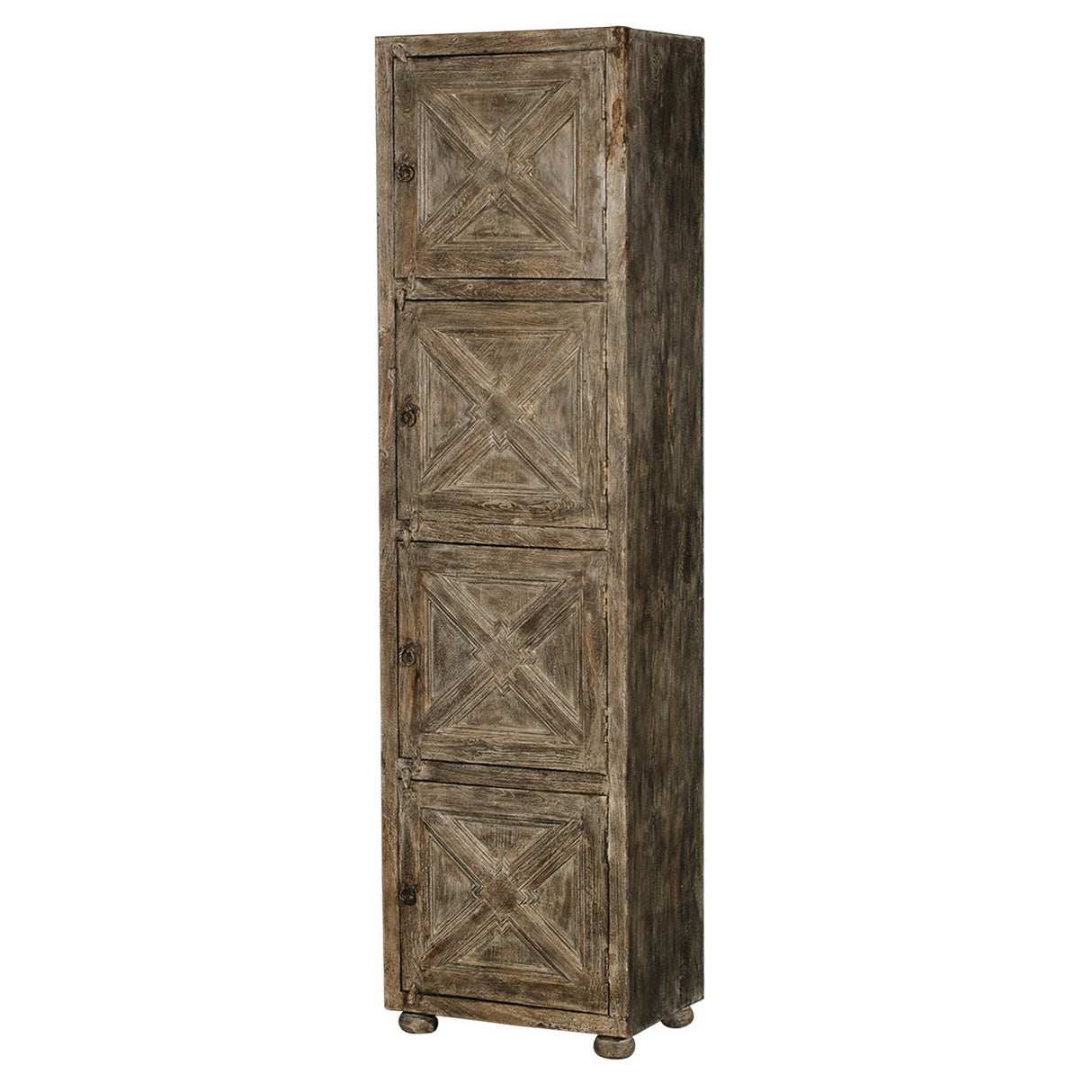Farmhouse Style Solid Wood 79" Tall Linen Closet