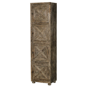 Farmhouse Style Solid Wood 79" Tall Linen Closet