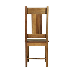 Reclaimed Wood Dining Chair With Distressed Paint