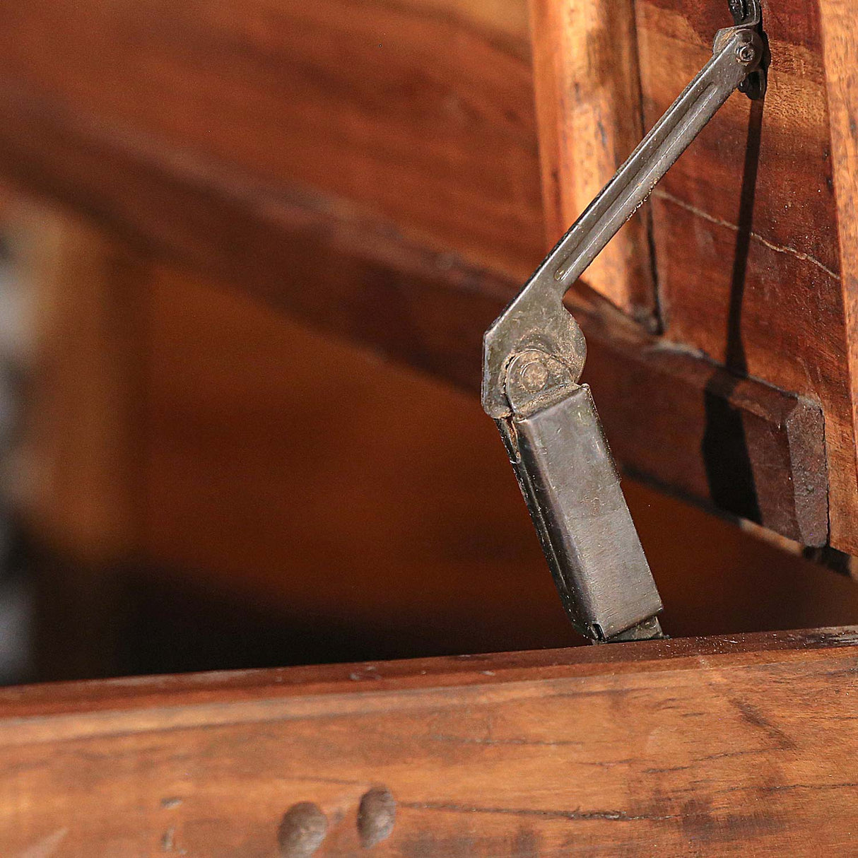 40 in. Square Reclaimed Wood Storage Trunk Coffee Table