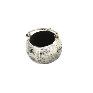 Farmhouse Style Distressed Vintage Metal Pot