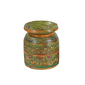 Farmhouse Style Hand Painted Vintage Wooden Milk Pot Vase