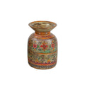 Farmhouse Style Hand Painted Vintage Wooden Milk Pot Vase