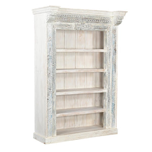 Ranch Style Antique Door Frame With Corbel Repurposed Solid Wood Bookcase