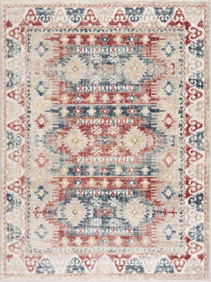 Bindi Blue & Rose Area Rug - Clearance