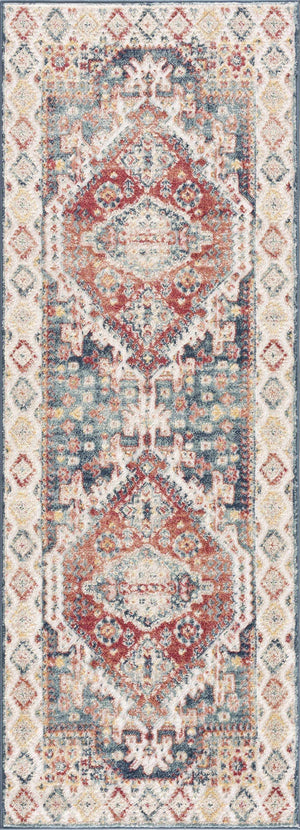 Brend Rust Medallion Area Rug - Clearance
