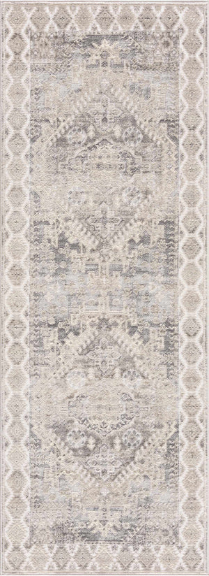 Brend Taupe Medallion Area Rug - Clearance