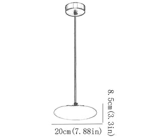 TONGOTDI Round Marble Pendant Lamp