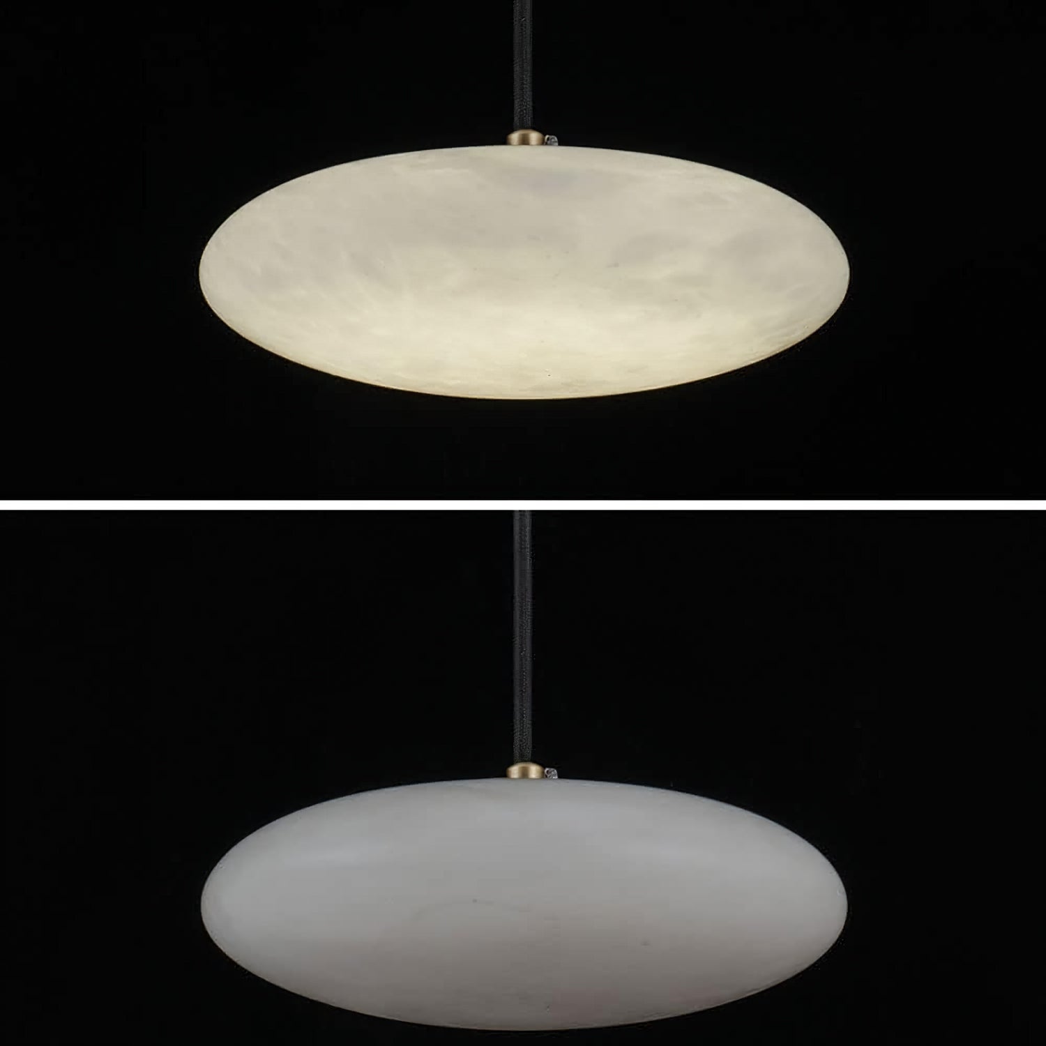 TONGOTDI Round Marble Pendant Lamp