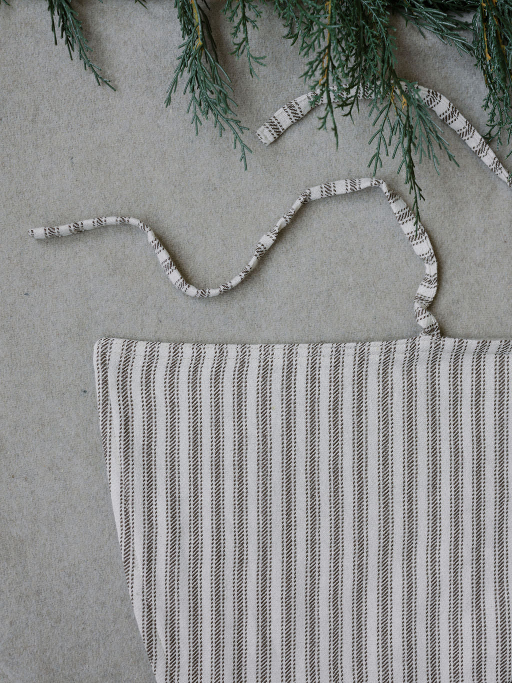 Ticking Stripe Reversible Tree Skirt
