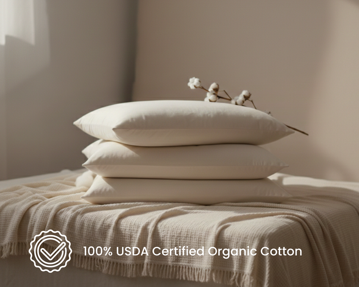 Signature Organic Cotton Pillow Single