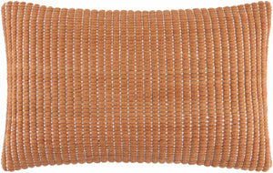 Trory Burnt Orange Throw Pillow