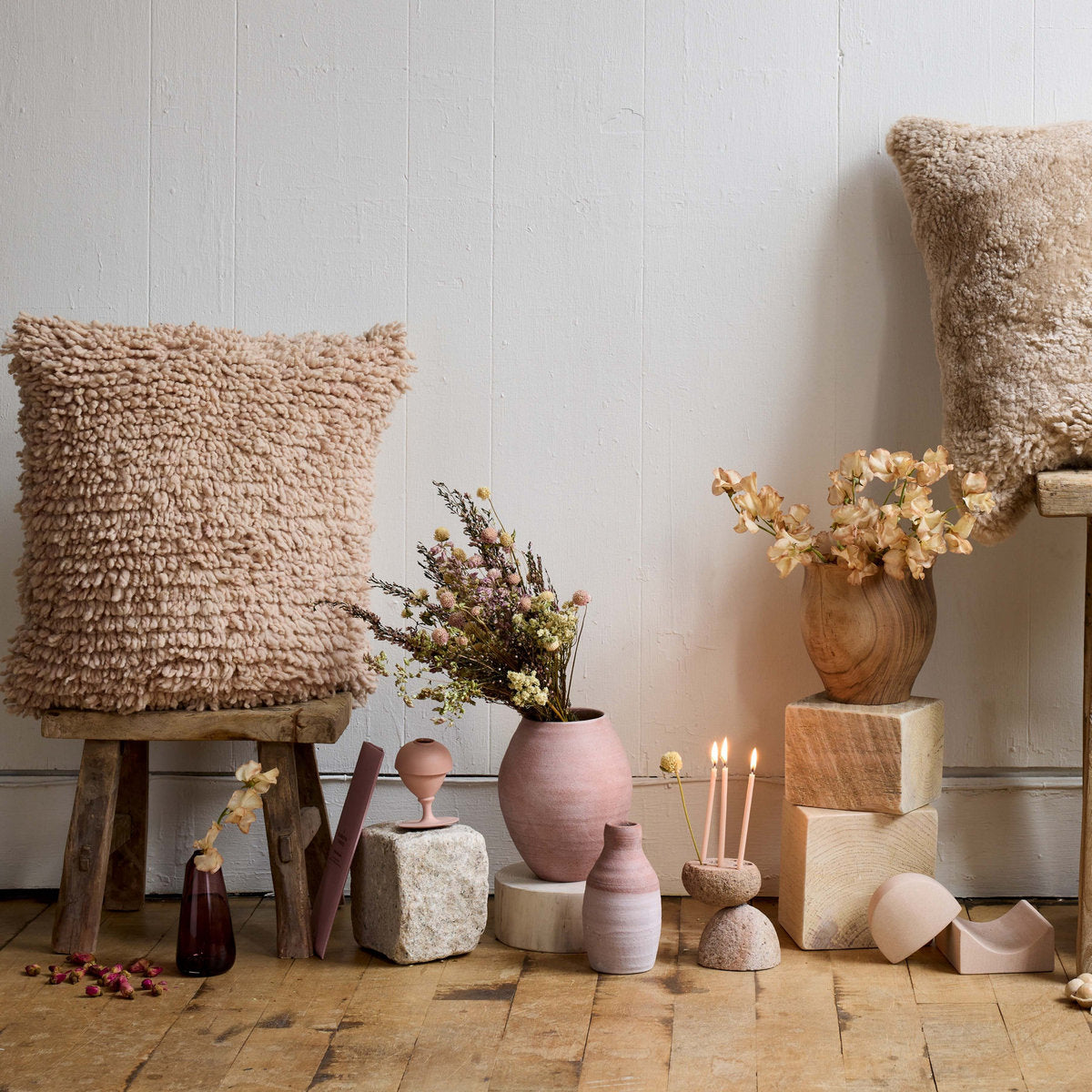 Round Pedestal Wood Base