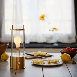 The Muse 1.0 Portable Lamp in Solid Brass