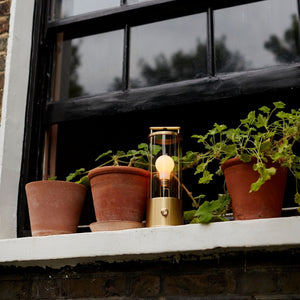 The Muse 1.0 Portable Lamp in Solid Brass