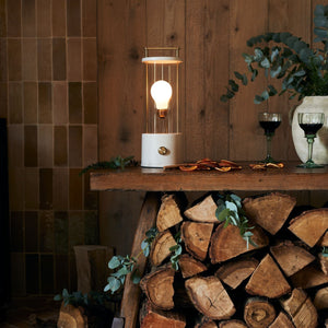 The Muse 1.0 Portable Lamp in Candlenut White