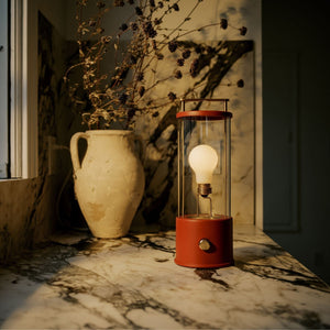 The Muse 1.0 Portable Lamp in Pomona Red
