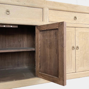 Three Drawer Elm Sideboard