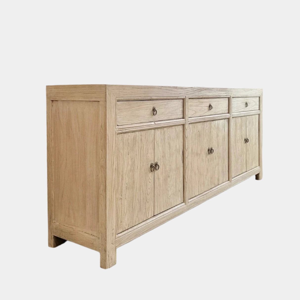 Three Drawer Elm Sideboard